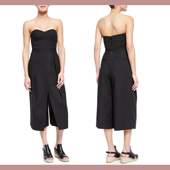 NEW $695 Tibi [SZ 0 ] Sweetheart Agathe Corset Jumpsuit in Black‎ #M398 - Picture 2 of 12